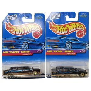 2 Hot Wheels Low N Cool Series Limozeen DieCast Car#716 New Sealed #D-40